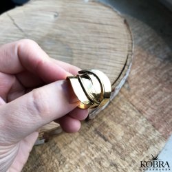 "Larissa" chunky 18 karat forgyldt ring