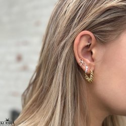 "Bow" beautiful small silver earrings with bows