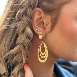 "Rylie" hammerslet guld reringe