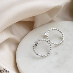 "Janet" slv restikker med hvide zirkonia sten