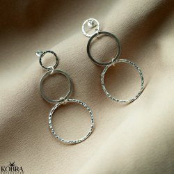 "Cecilia" store slv reringe med slv ringe