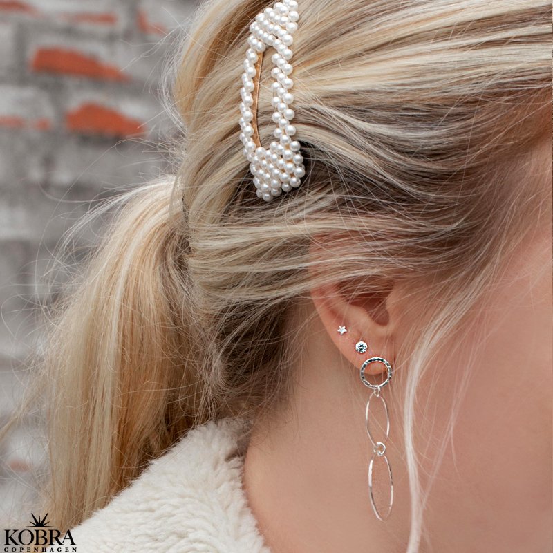 "Cecilia" store slv reringe med slv ringe