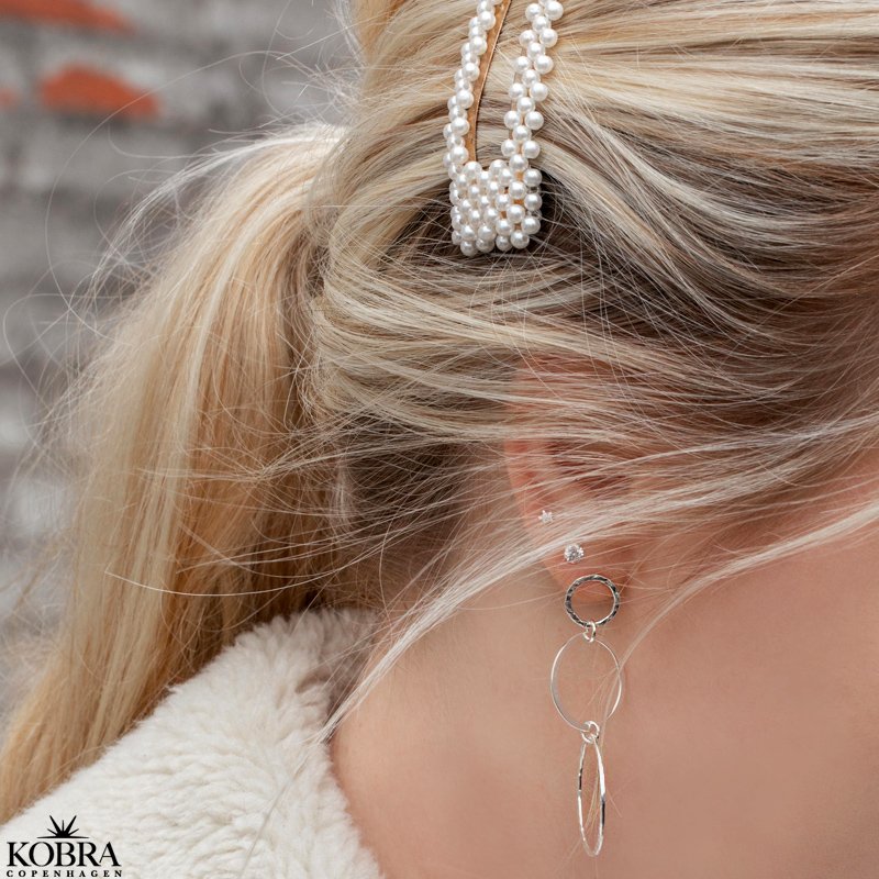 "Cecilia" store slv reringe med slv ringe