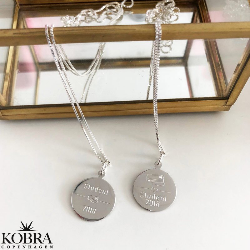 ID tag med symbol opdeling - vlg slv eller guld model