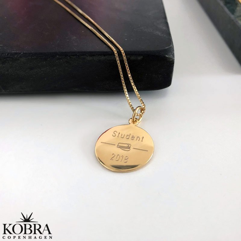 ID tag med symbol opdeling - vlg slv eller guld model