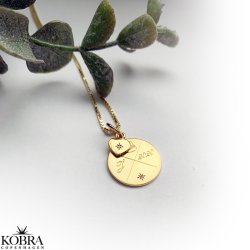 Studenter smykke i guld til studinen // halskęde med indgravering