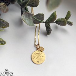 Studenter smykke i guld til studinen // halskęde med indgravering
