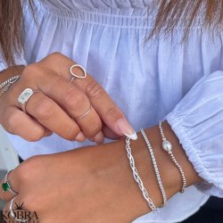 "Ivy" tennis armbnd i sterling slv 