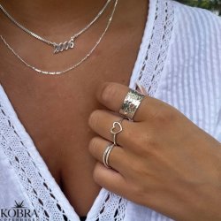 "Hattie" hammerslet 3i1 slv ring