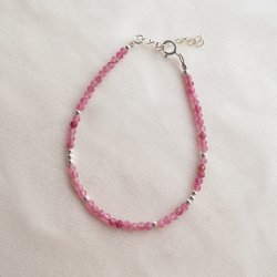 "Talia" semi-precious stone bracelet in silver