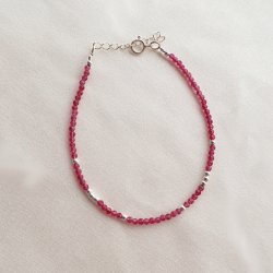 "Talia" semi-precious stone bracelet in silver