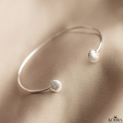 "Shiela" slv armcuff med muslinger