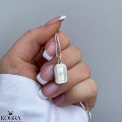 "Tarot" slv halskde med dine initialer