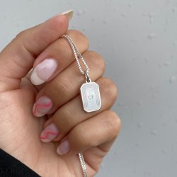 "Tarot" slv halskde med dine initialer