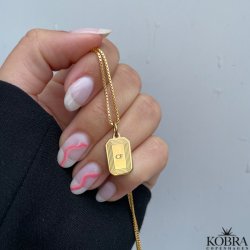 "Tarot" 18 karat forgyldt halskde med din gravering