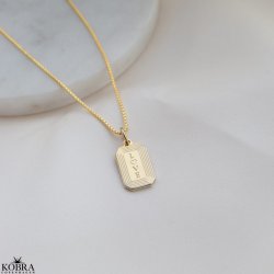 "Tarot" 18 karat forgyldt halskde med din gravering