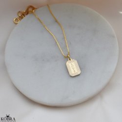 "Tarot" 18 karat forgyldt halskde med din gravering