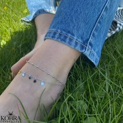 "Tessa" sterling slv 2i1 ankelkde