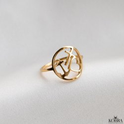 "Tro Hb og Krlighed" handmade gold ring