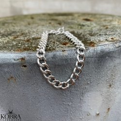 "Panzer" chunky slvarmbnd med tykke led