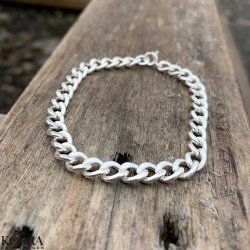 "Panzer" chunky slvarmbnd med tykke led