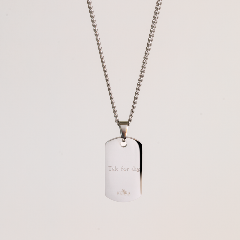 "Tyler" Dogtag i st�l med din gravering