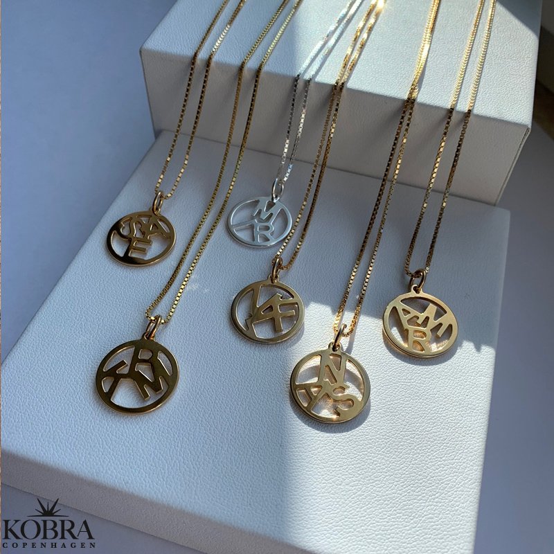 "Close To You" handmade gold jewelery with your 3 personal letters