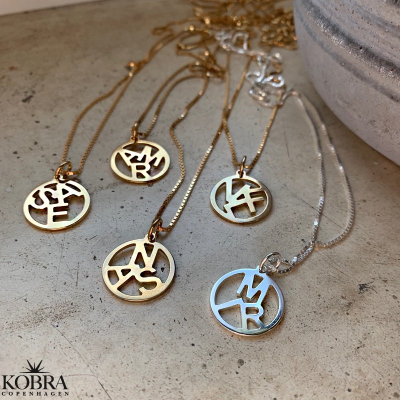 "Close To You" handmade gold jewelery with your 3 personal letters