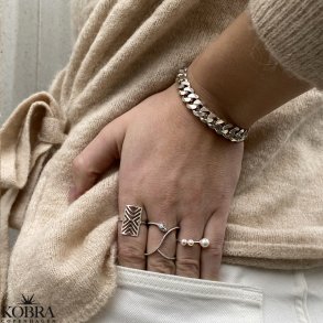 Sølv ringe Enkle og flotte sølv fingerringe til kvinder Med navn og gravering