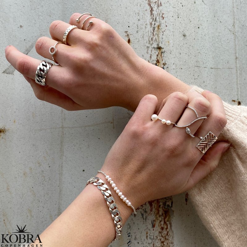 "Clinton" 10mm panzer armbnd i sterling slv