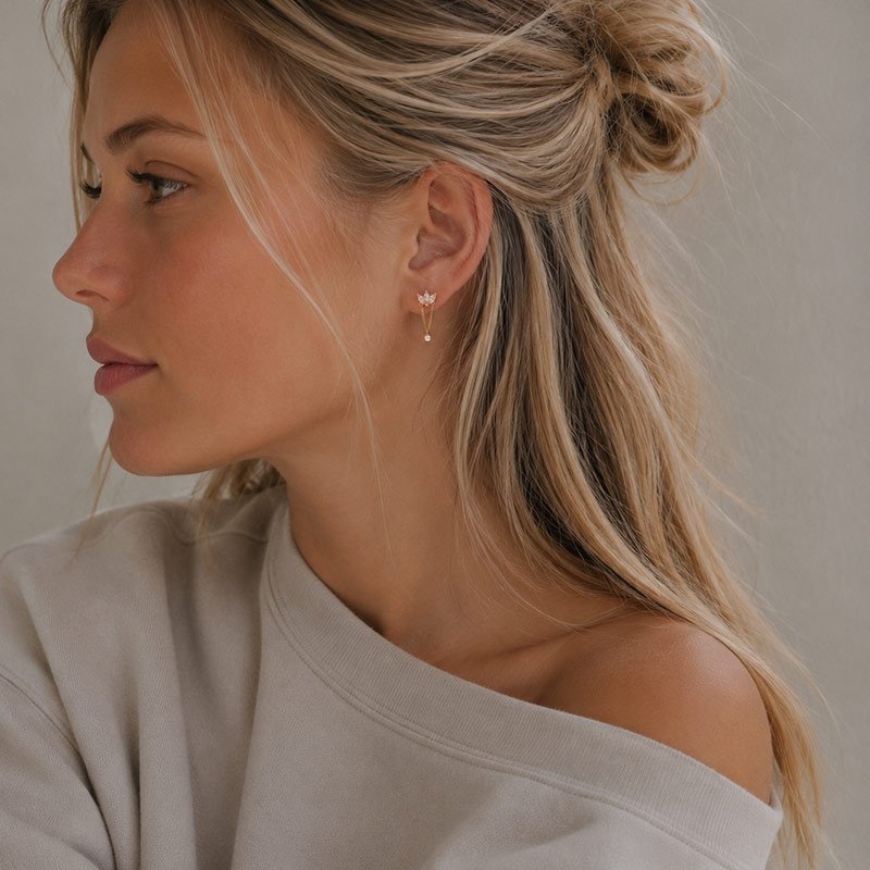 "Lotus" Chain Piercing