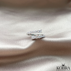 "Adine" slv ring med sten