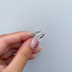 "Adine" slv ring med sten