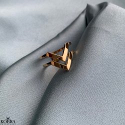 Double Lennox ring in gold