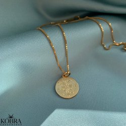 "Blazing star" zodiac necklace in 14 carat gold plated