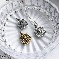 "Icon" 18 karat forgyldt stjernetegnshalskde med panzerkde