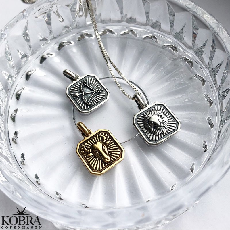 "Icon" 18 karat forgyldt stjernetegnshalskde med panzerkde