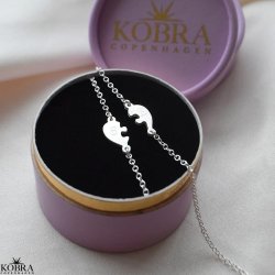 "Friends Forever" sterling silver friendship bracelet