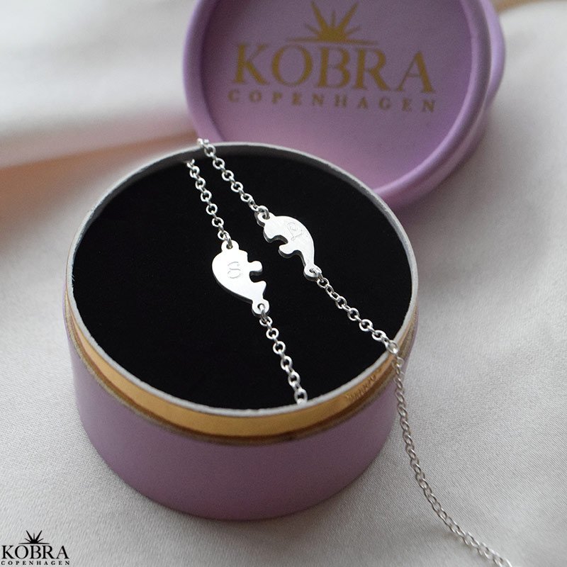 "Friends Forever" sterling silver friendship bracelet