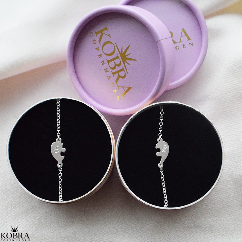 "Friends Forever" sterling silver friendship bracelet