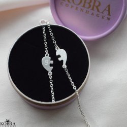 "Friends Forever" sterling silver friendship bracelet