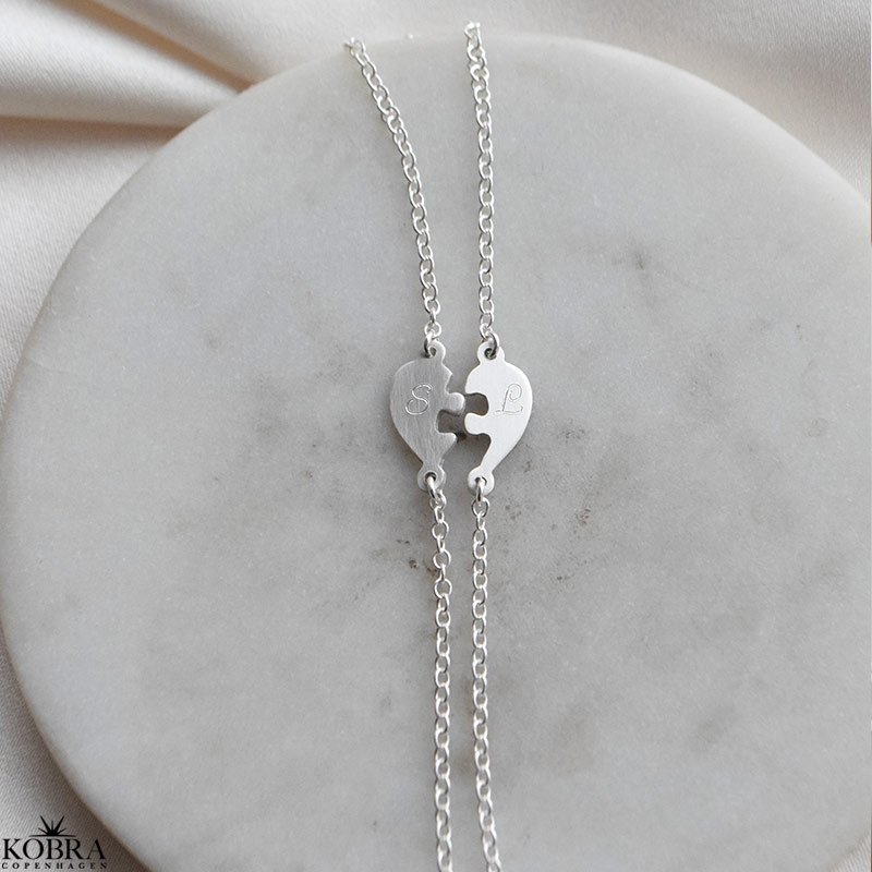 "Friends Forever" sterling silver friendship bracelet