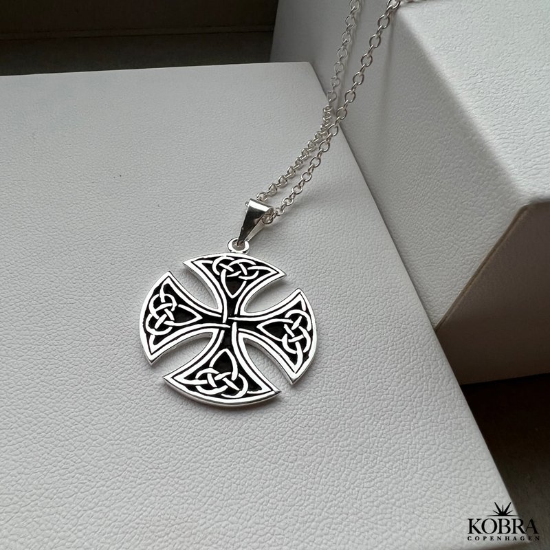 Sterling Silver Celtic Cross With Crystals | Celtic Cross Online