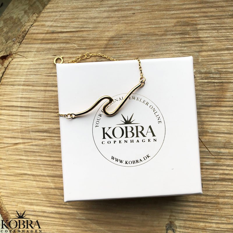 "Wave" 18 karat forgyldt armbnd