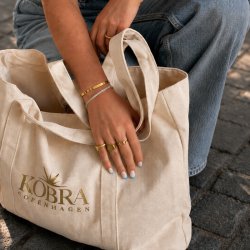 KOBRA totebag / net med guld logo