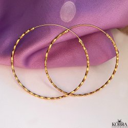 "Tiffany" store snoet guld hoops (XL)