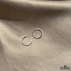 "Cirkeline" hoops (xs) i sterling slv