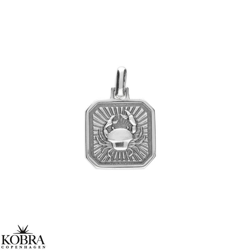 "Icon" firkantet stjernetegns halskde i sterling slv