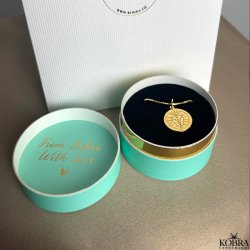 "Blazing star" zodiac necklace in 14 carat gold plated