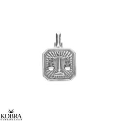 "Icon" firkantet stjernetegns halskde i sterling slv